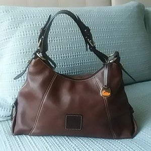 Like New-Brown Leather Dooney and Bourke Handbag